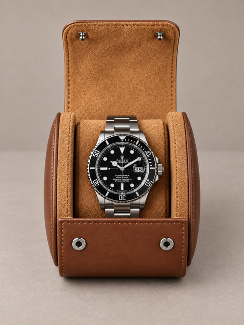 Étui de voyage 1 montre cognac Camden