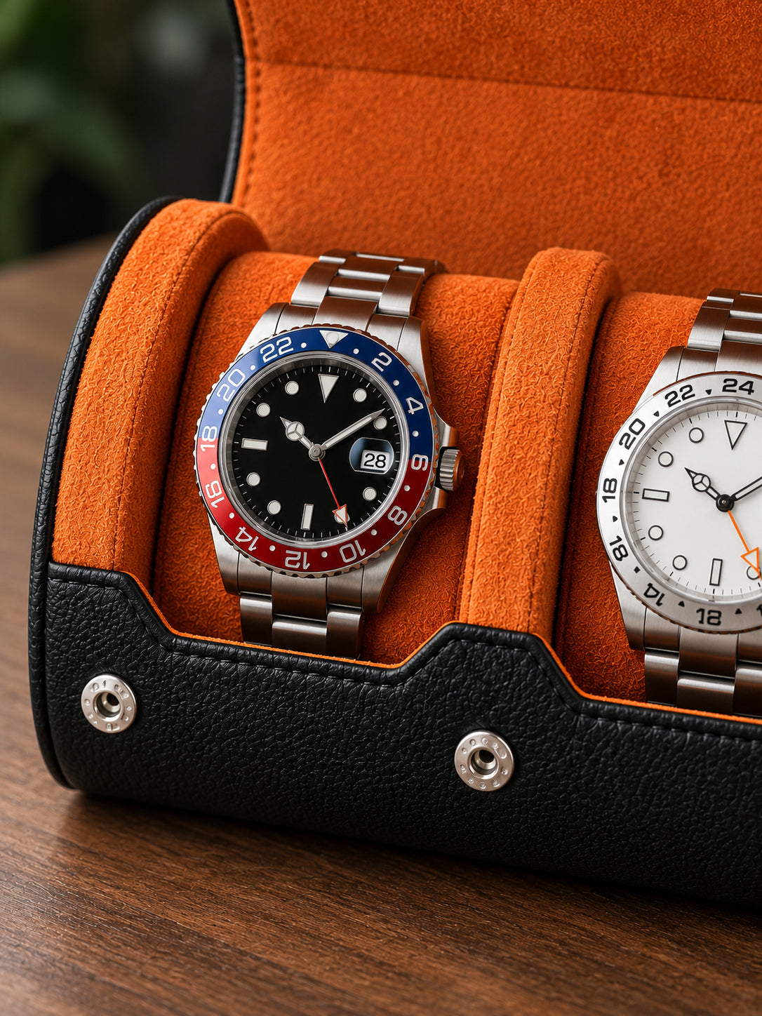 Étui de voyage 3 montres noir Holborn — vue 10